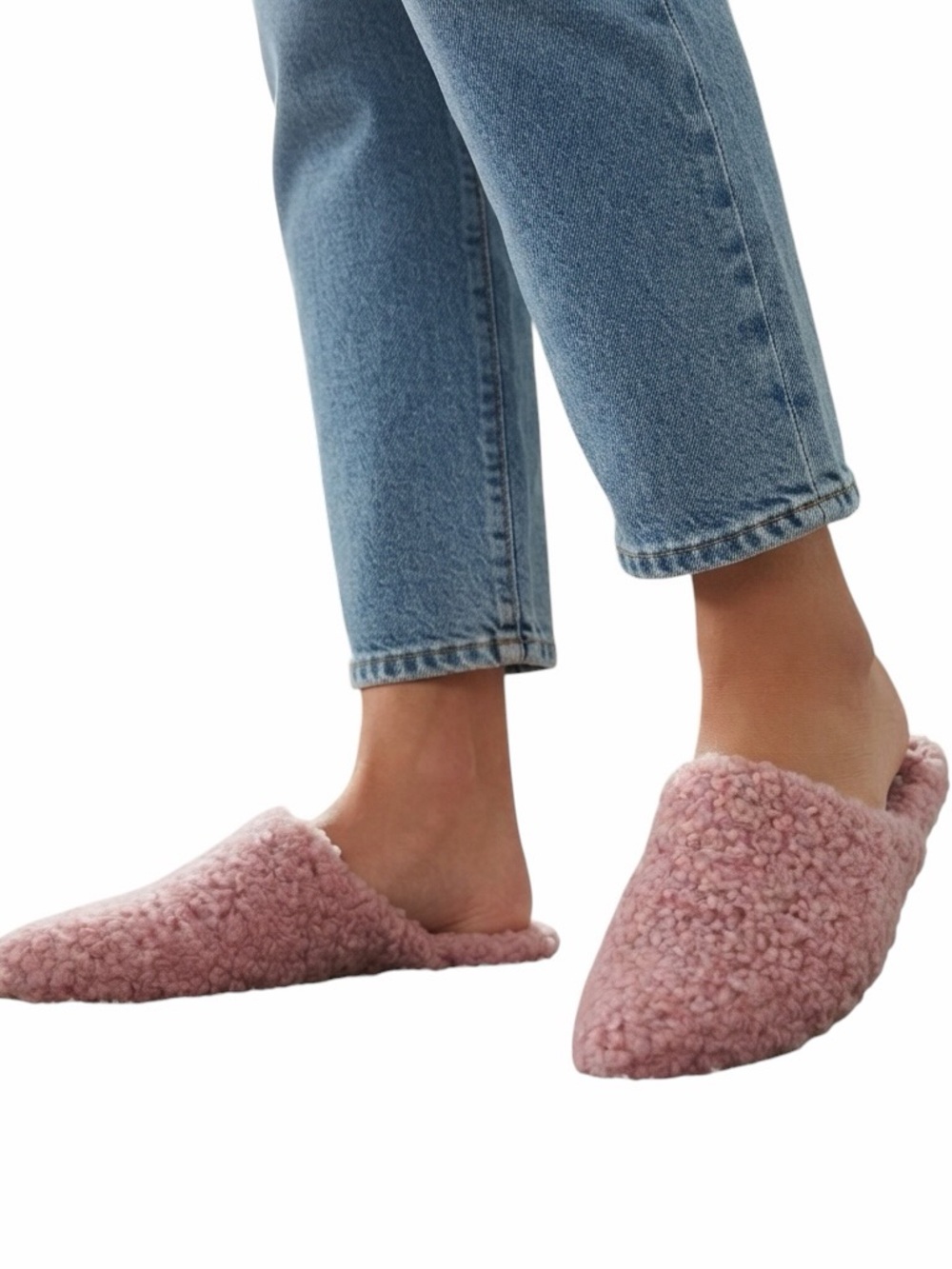 Birdies The Dove Pointed Toe Mule Flats French Rose Pink NWOB Size 5